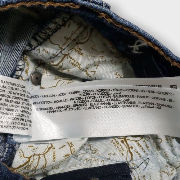 SOLD-Ariat Boys B4 Relaxed Ramos Bootcut Jeans Adjustable Waist Sz 12 Western - Picture 6 of 12